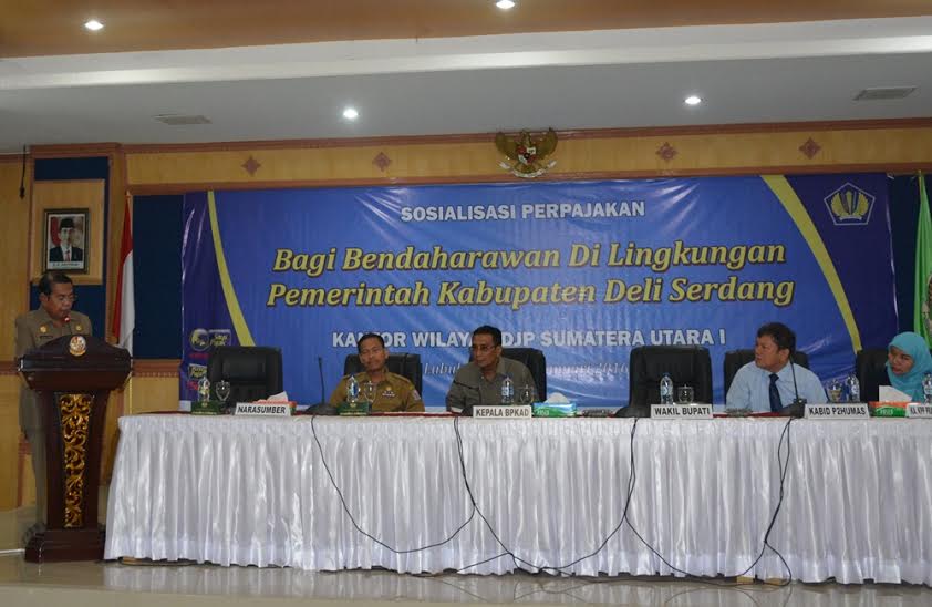 Wabup Deliserdang  Buka Sosialisasi Perpajakan