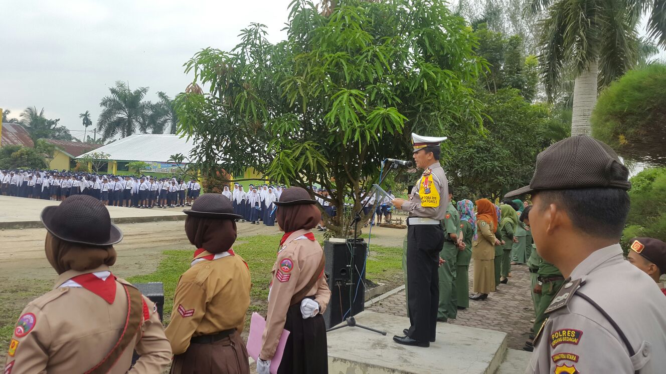 Polres Sergai Sampaikan  Bahaya Narkoba kepada Pelajar