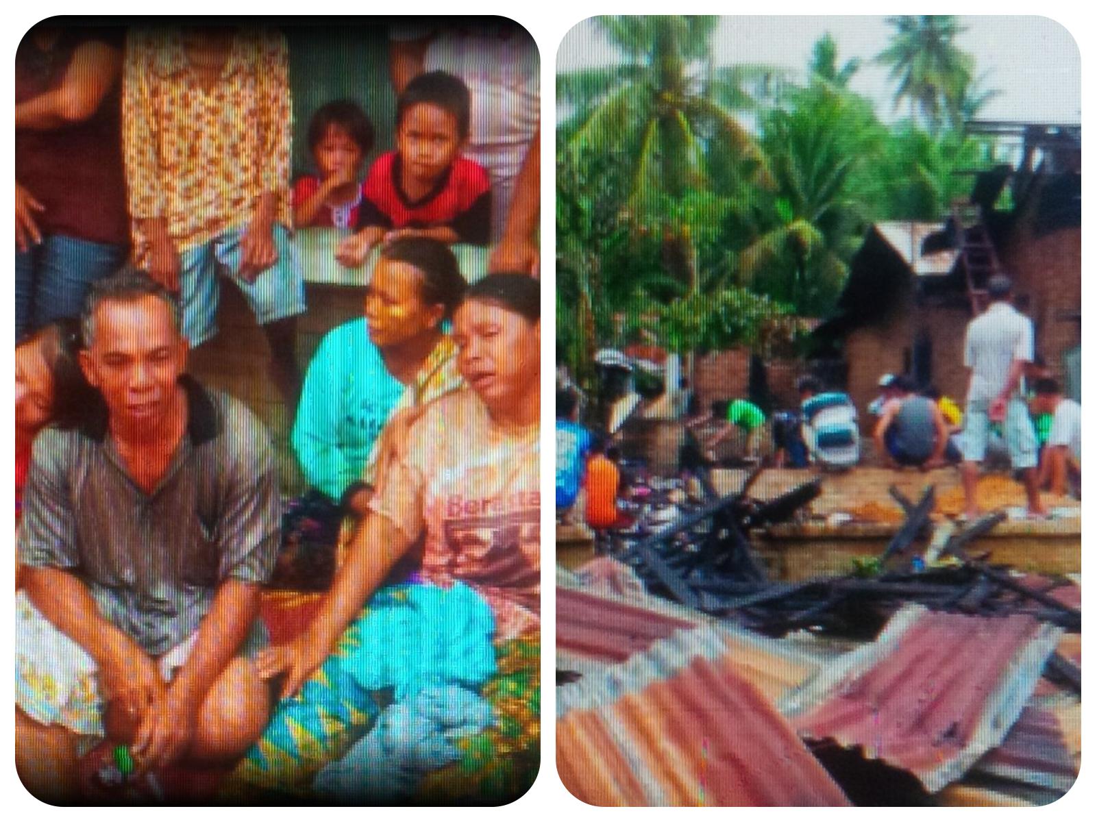 Rumah Semipermanen Rata Dengan Tanah