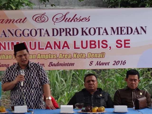 Reses I 2016, Anggota DPRD Medan Dapil I, Deni Maulana Lubis,SE j Penerima Bantuan Miskin di Medan Harus Ditinjau Ulang