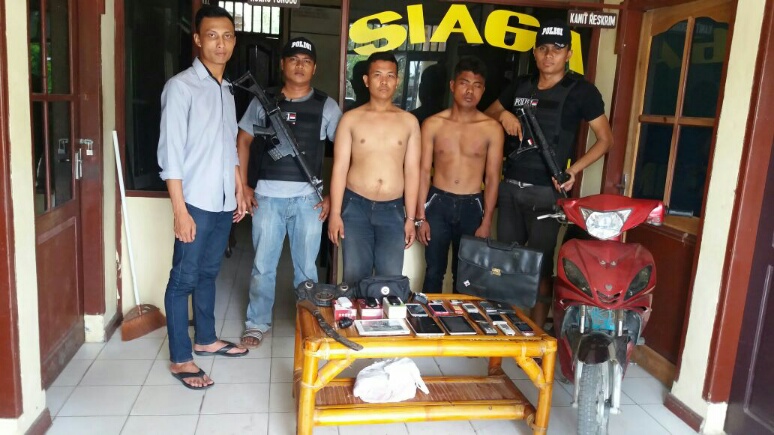 Polsek Pangkalan Susu Tangkap  Pembongkar Kios dan Jambret