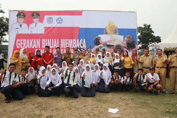 Wali Kota Buka Gerakan Binjai Membaca dan O2SN
