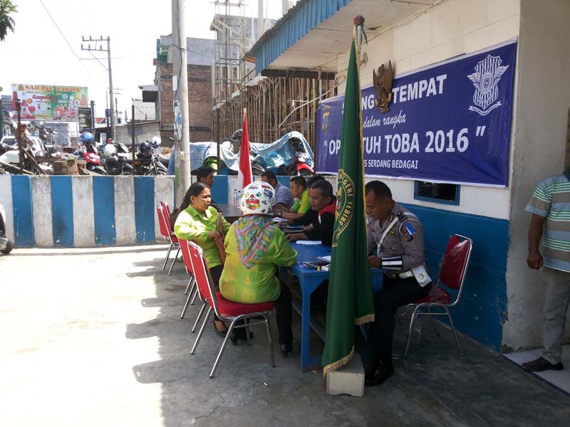 Operasi Patuh Toba 2016,  Satlantas Polres Sergai Gelar Sidang di Tempa