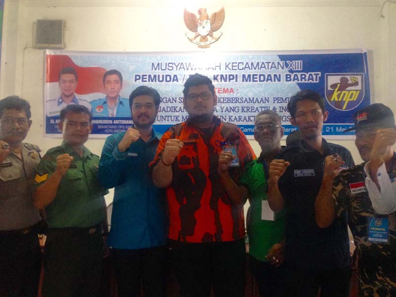 Wahyu Difta terpilih sebagai Ketua PK KNPI Kecamatan Medan Barat