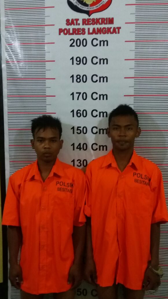 Polsek Besitang Tangkap 2 Pencari Barang Bekas