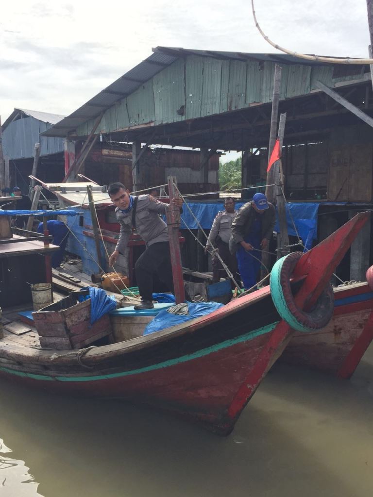 2 Kapal Pukat Trawl Asal Batu Bara Kembali Ditangkap Satpolair Polres Sergai