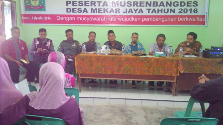 Musrenbang Desa Mekar Jaya Tahun 2016 Tampung Usulan Kadus