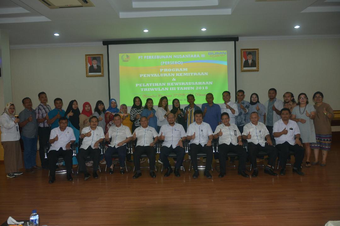Triwulan Ke III Agustus 2018,PTPN III Salurkan Dana Kemitraan Pada 23 UKM