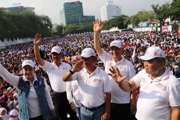 Dukung Tertib dan Disiplin lalu Lintas, Kapolda & Walikota Medan Ikut MRSF 2019