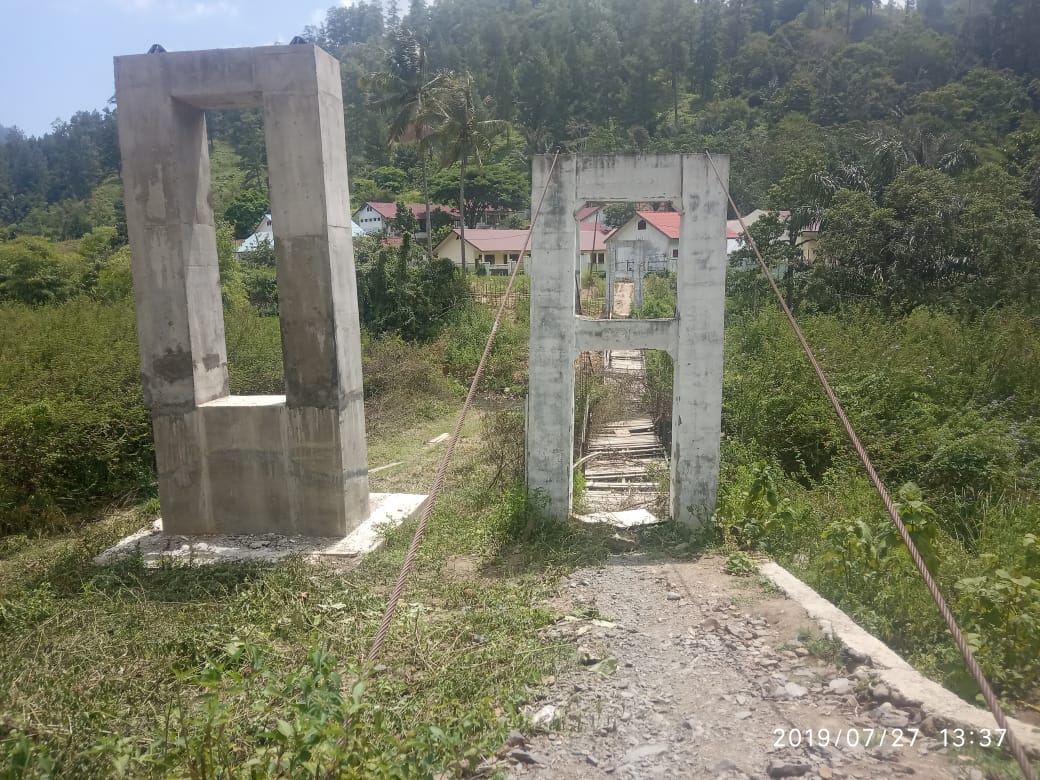 Jembatan Gantung Uring Ternyata Proyek Provinsi