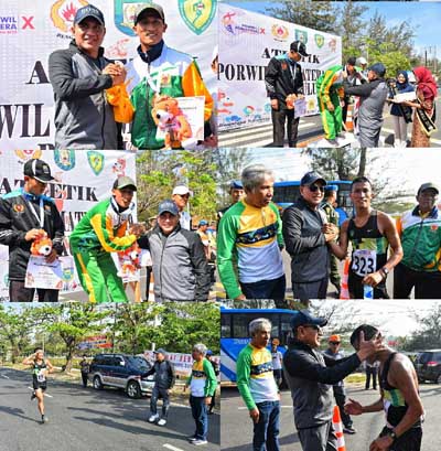 Atlet Maraton Sumut Raih Emas  di Porwil X Bengkulu