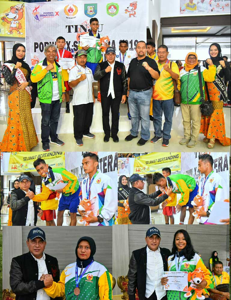 Bertarung di Hadapan Gubernur,  Petinju Sumut Frans Hutajulu  Persembahkan Emas di Porwil X Bengkulu