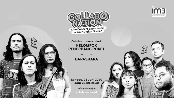 Barasuara dan Kelompok Penerbang Roket Kolaborasi Satu Panggung IM3 Ooredoo #Collabonation Concert