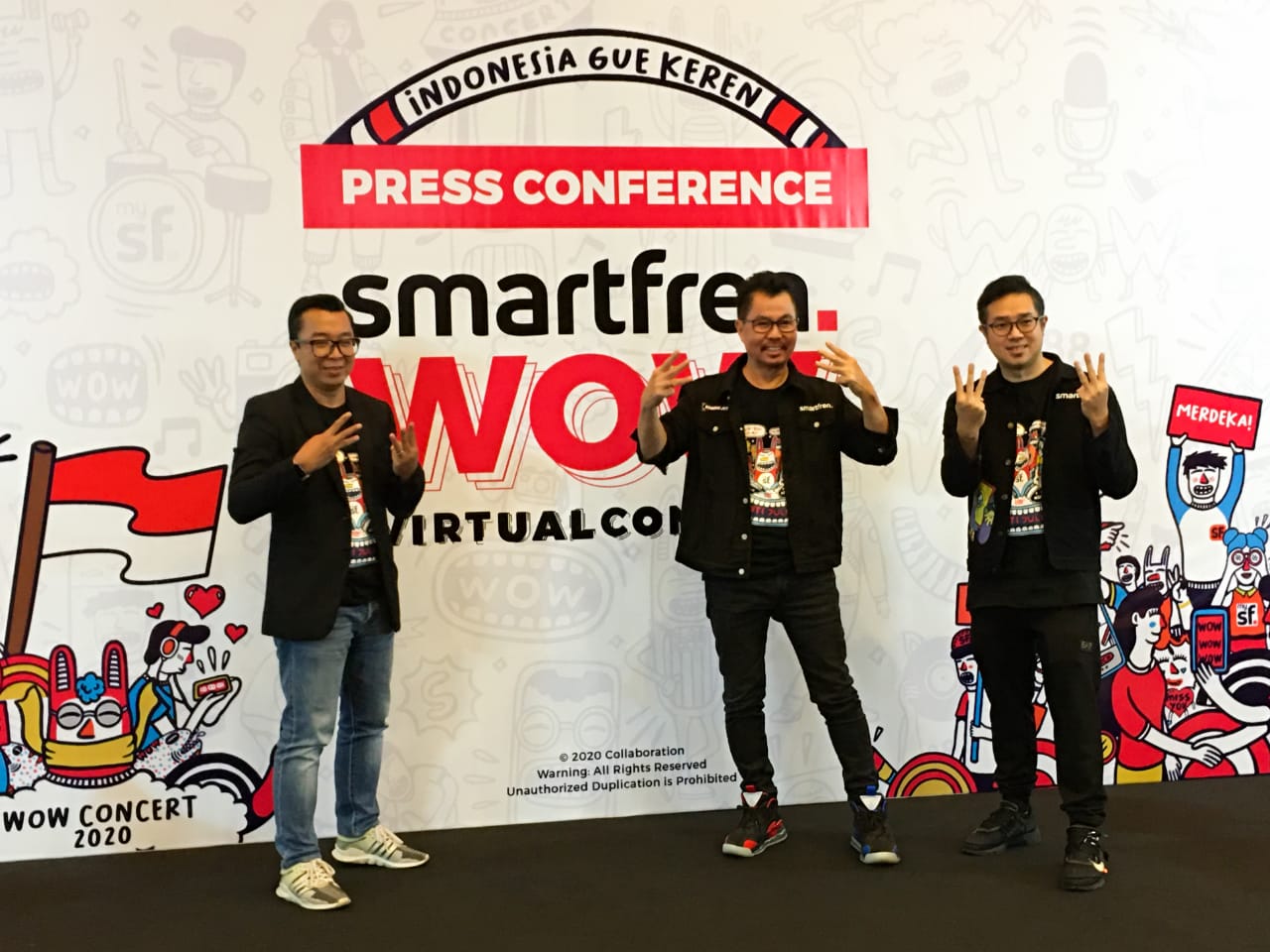 Smartfren Hadirkan Konser Virtual Interaktif dari 3 Negara,  Jelang Perayaan Kemerdekaan ke-75