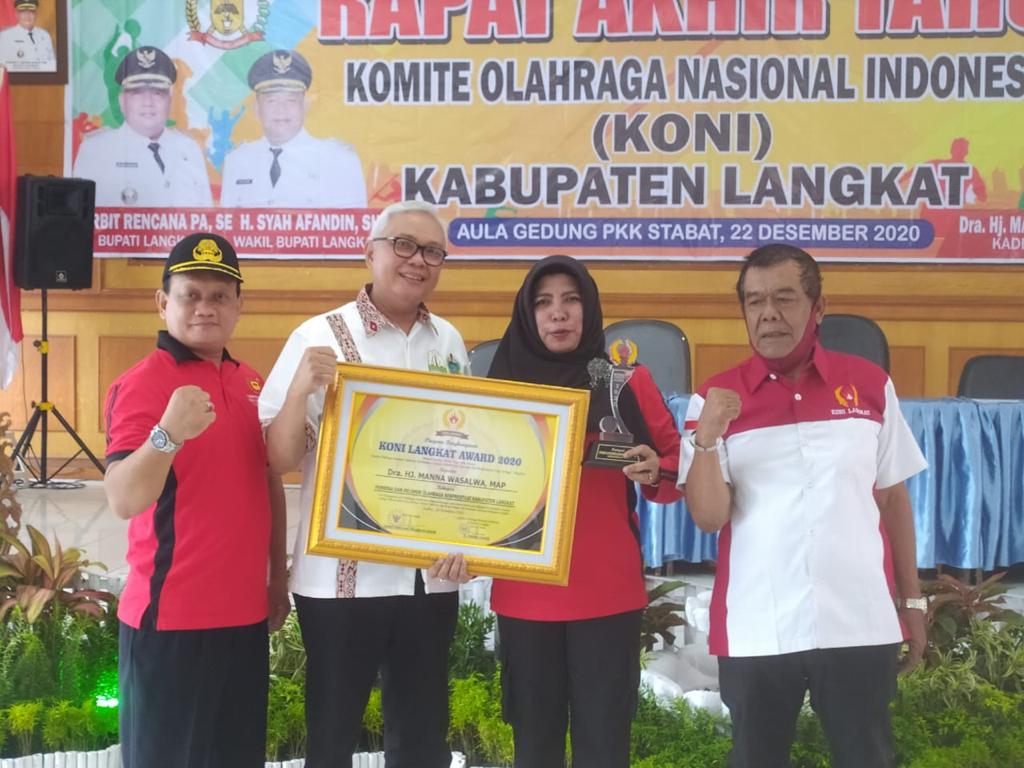 Bupati Buka Rapat Akhir Tahun KONI Langkat