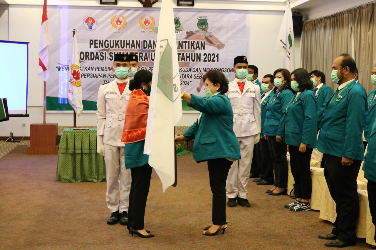 Cory S Sebayang Dilantik Menjadi Ketua Umum Pordasi Sumut 2021-2025