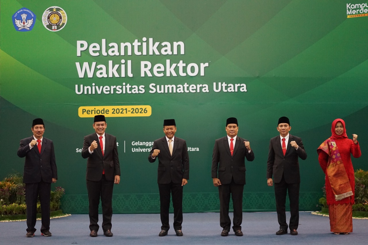 5 Wakil Rektor Dilantik, Diminta Kerja Keras Membangun USU