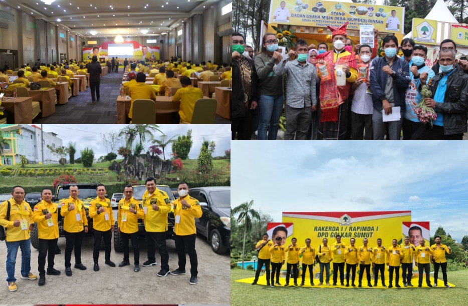 Rapimda dan Rakerda Golkar, Airlangga Hartarto : Menangkan Partai Golkar di Pilkada Sumut 2024