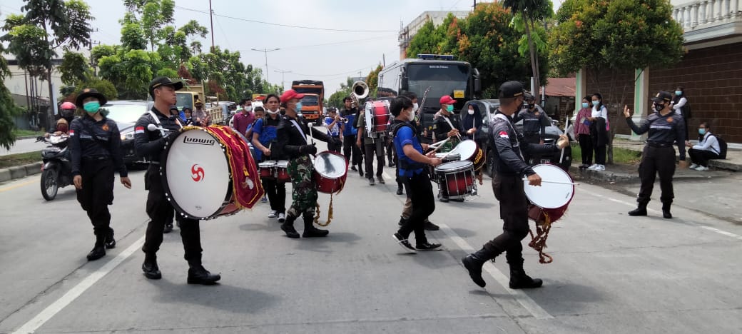 Polsek Medan Timur Giat Pengamanan Peserta Latsitarda Nusantara XLI. T.A. 2021 Satlak 4/Kijang
