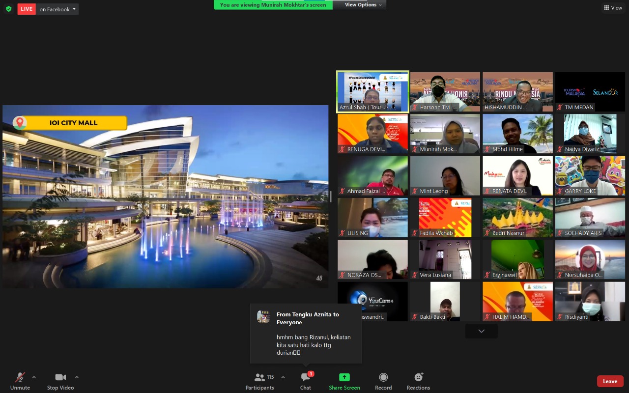 WEBINAR SESI RINDU MALAYSIA #4â€œTHE UNIQUENESS OF SELANGORâ€ KOLABORASI PROMOSI WISATA ANTARA BANGSA TOURISM MALAYSIA MEDAN BERSAMA TOURISM SELANGOR