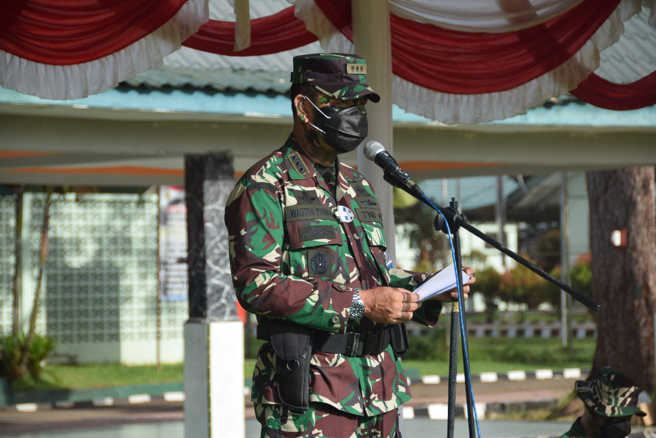 Pangdam I/BB Buka Latihan Pratugas Ops Pamtas RI-PNG Yonif 123/Rajawali