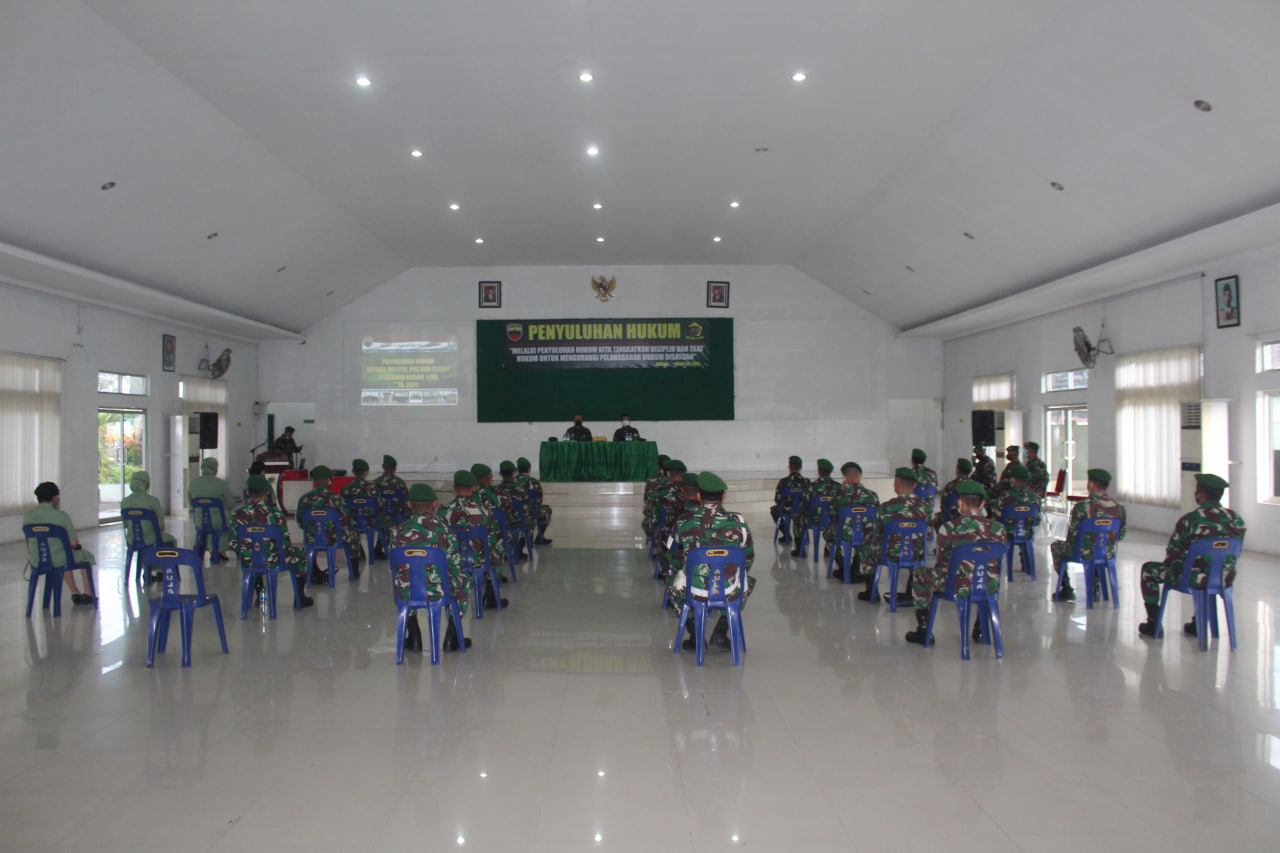 Prajurit Yonzipur 1/DD Melaksankan Penyuluhan Hukum