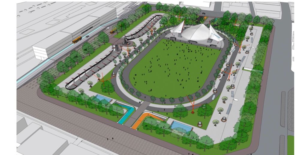 Ini Konsep Desain RevitalisasiÂ  Lapangan Merdeka Medan
