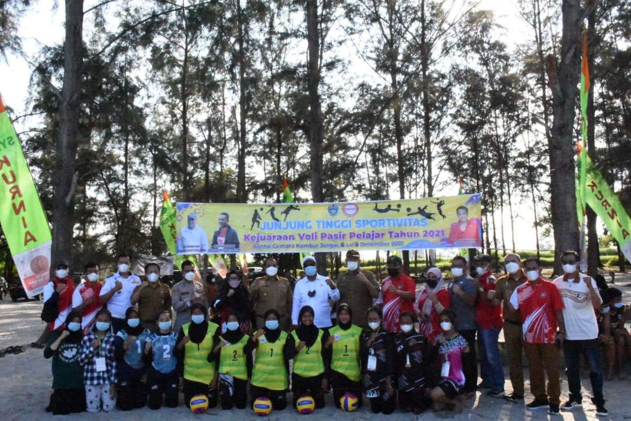 Sergai jadi Tuan Rumah Kejuaraan Voli Pantai Pelajar se-Sumut