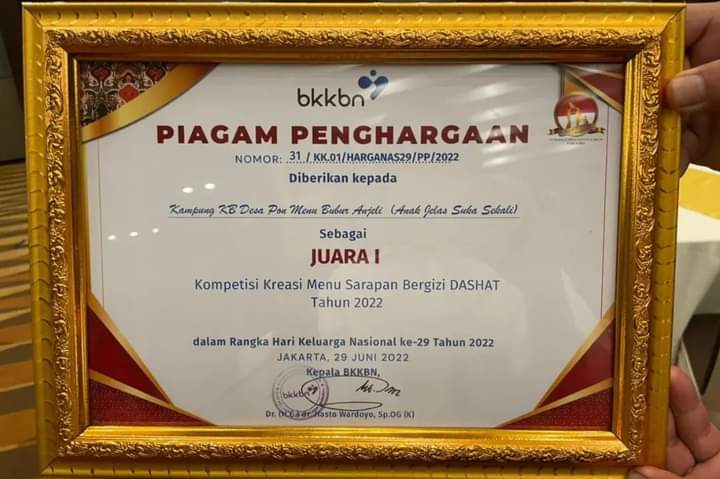 Lewat â€œBubur Anjeliâ€, Sergai Diganjar Penghargaan Dari BKKBN