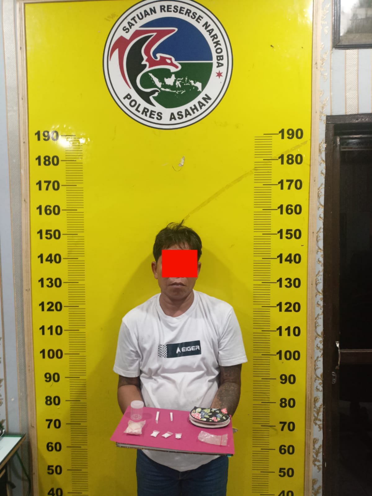 Satres Narkoba Polres Asahan Amankan Pengedar Sabu di Jalan Lintas Desa Perladaan Kec. BP. Mandoge