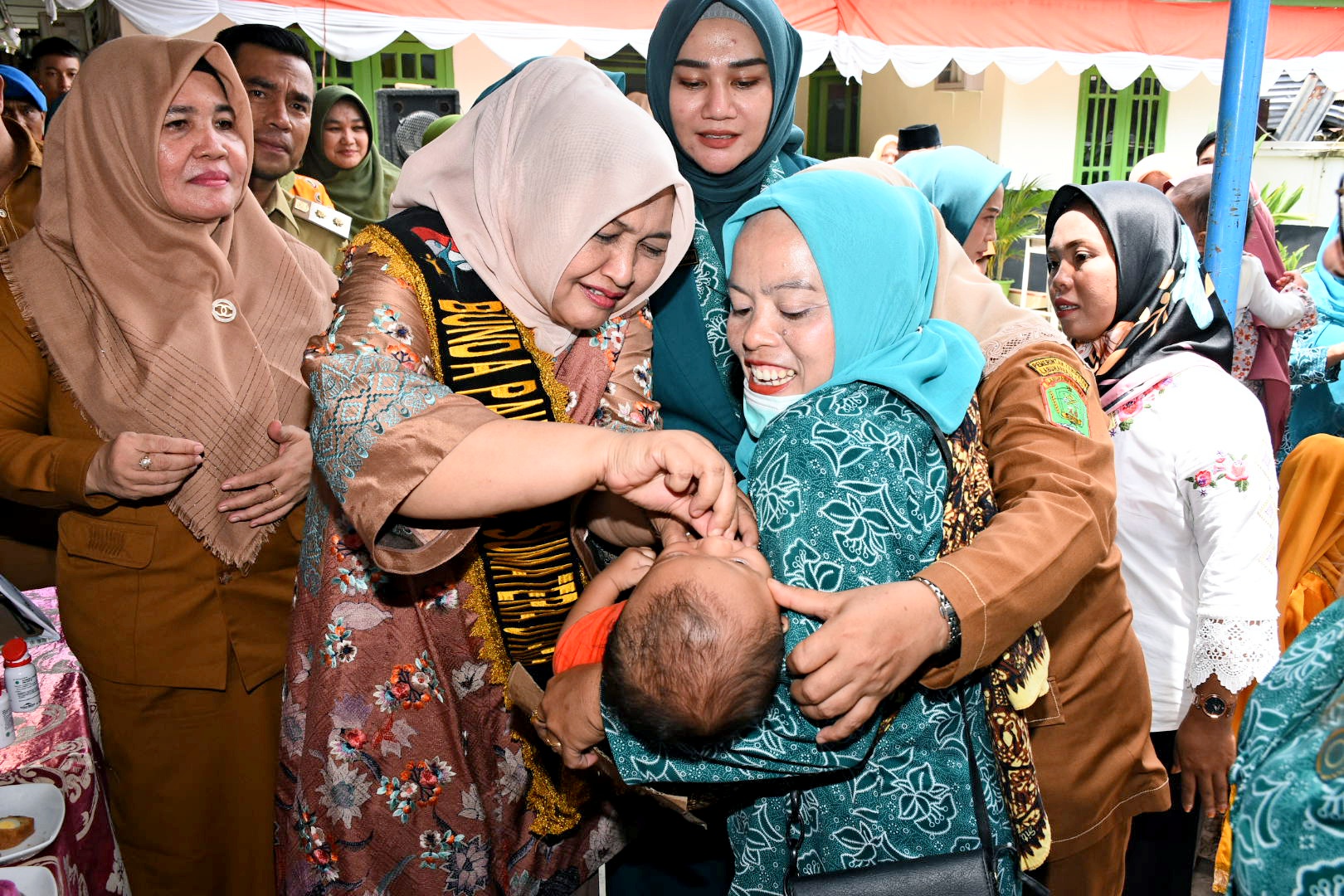 Nawal Lubis Optimis Kolaborasi PKK,  Persit dan Bhayangkari Bisa Tekan Stunting di Labura