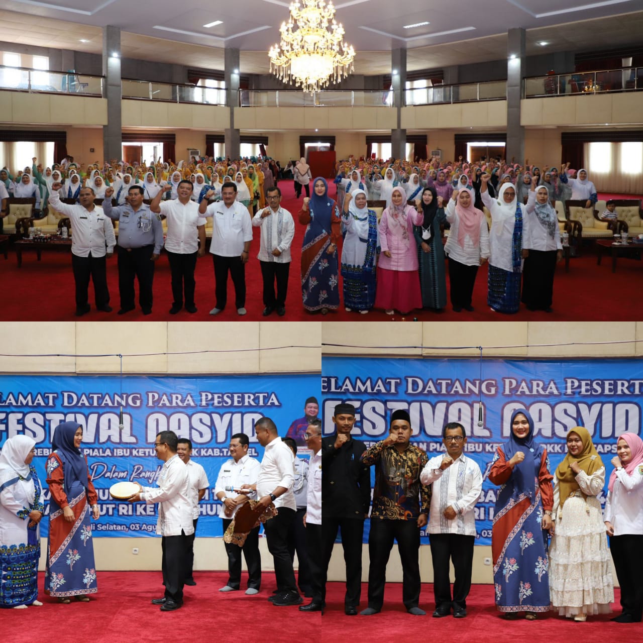 Kecamatan Angkola Barat Raih Juara Umum Festival Nasyid Se-Kabupaten Tapsel