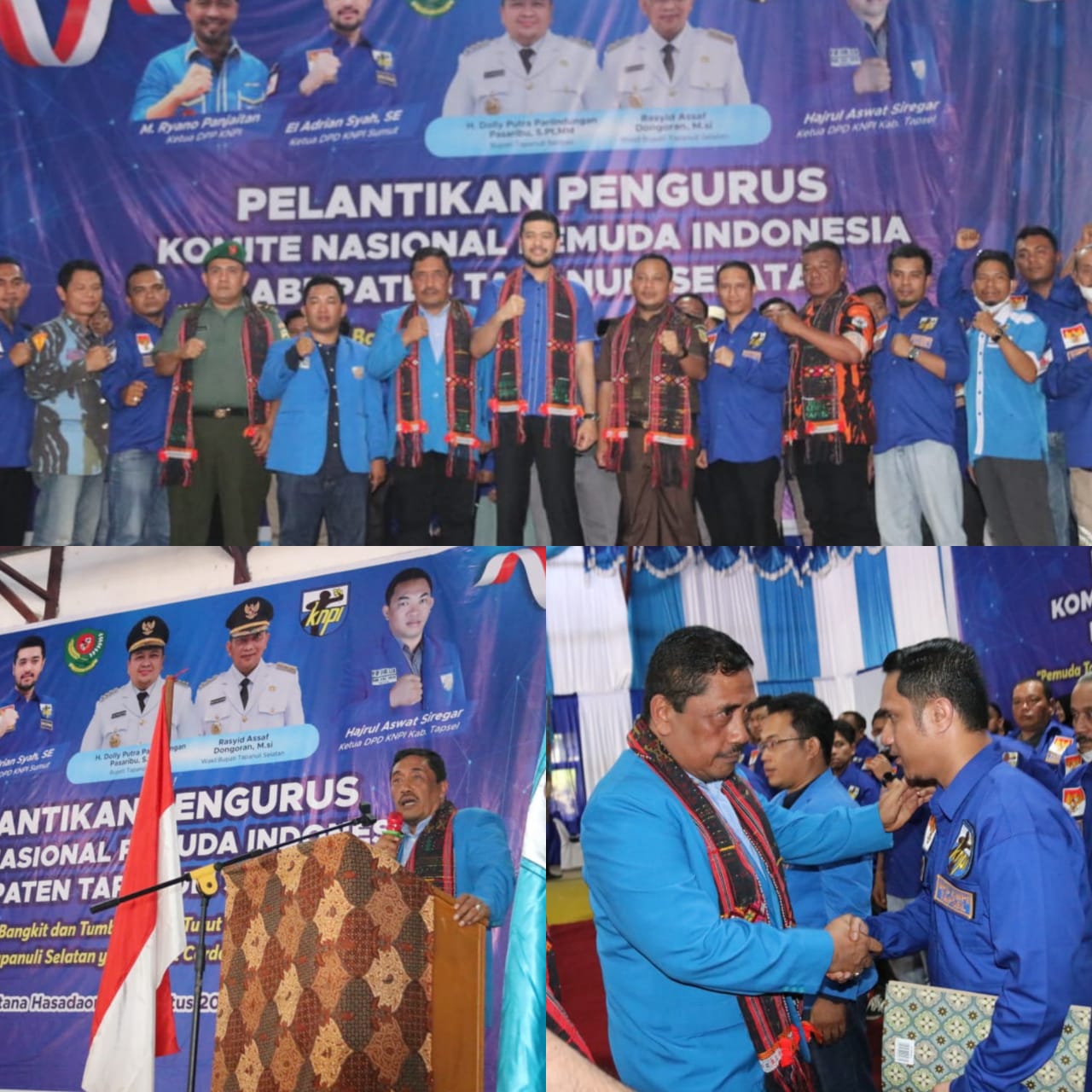 Hadiri Pelantikan DPD KNPI Tapsel, Sekda : Segera Berbenah Guna Kemajuan Daerah