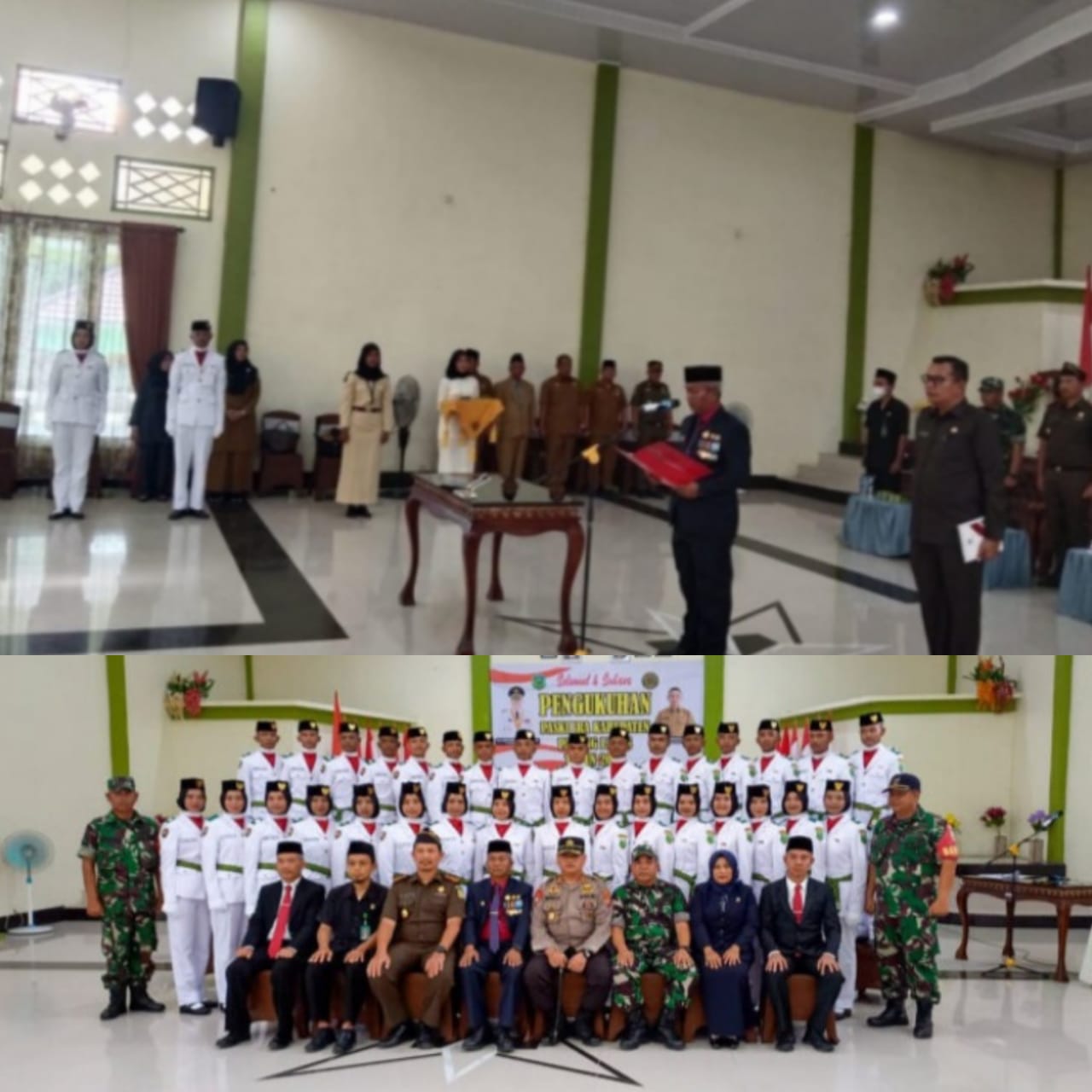 Plt Bupati Palas Kukuhkan 32 Anggota Paskibra