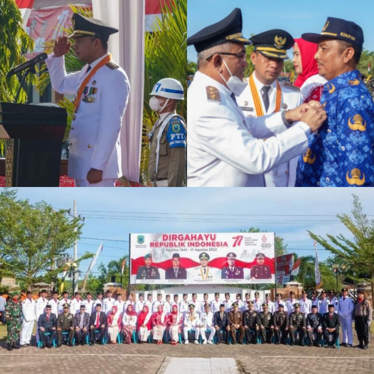 Pemkab Paluta Gelar Upacara Peringatan HUT Ke-77 RI