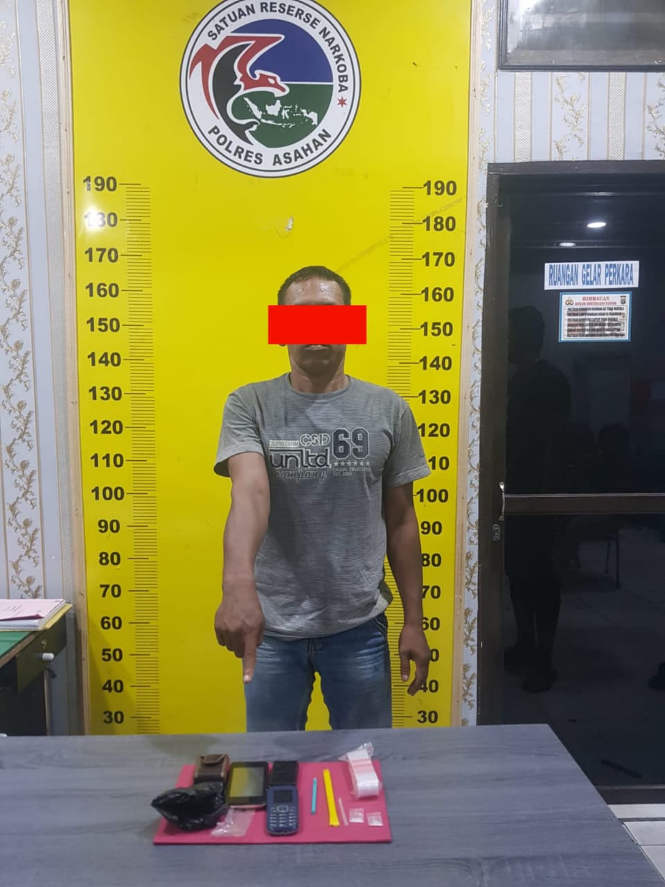 Tindak Lanjut Informasi Masyarakat, Satres Narkoba Polres Asahan Amankan Pengedar Sabu di Jalan Hassanudin