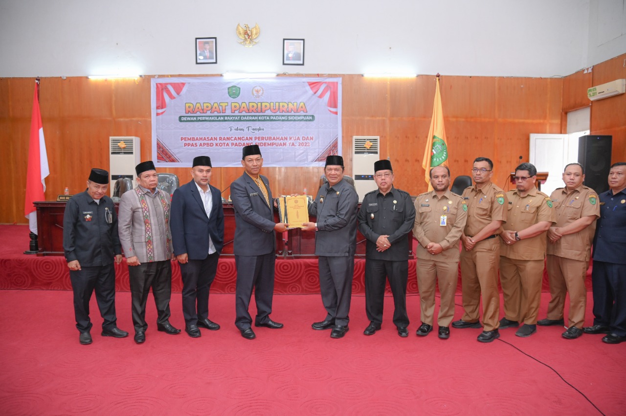 DPRD Padangsidimpuan Rapat Paripurna Rapat Umum APBD dan Perubahan PPAS APBD Tahun Anggaran 2022
