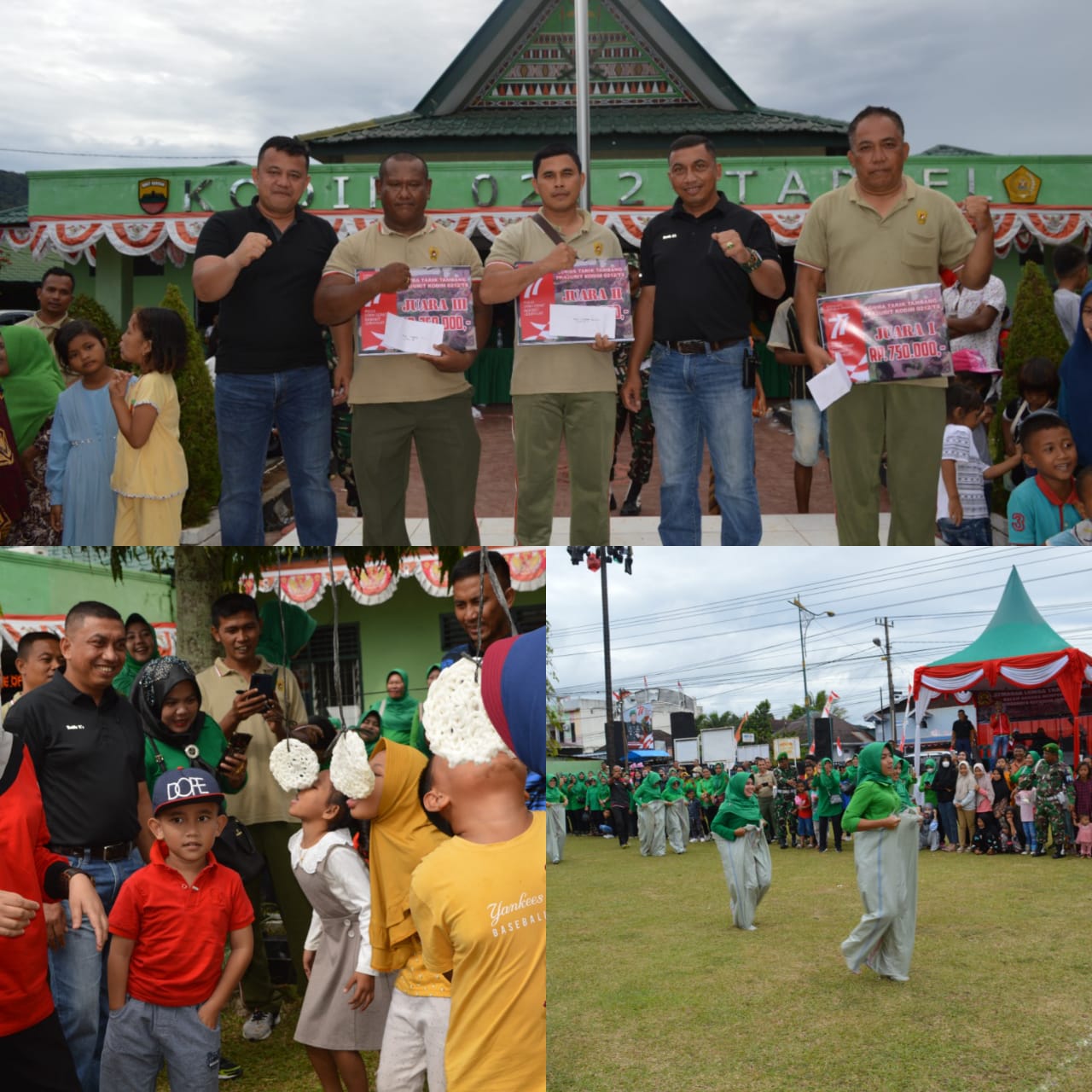 Kodim 0212/Tapsel Gelar Lomba Semarak HUT Kemerdekaan RI Ke-77
