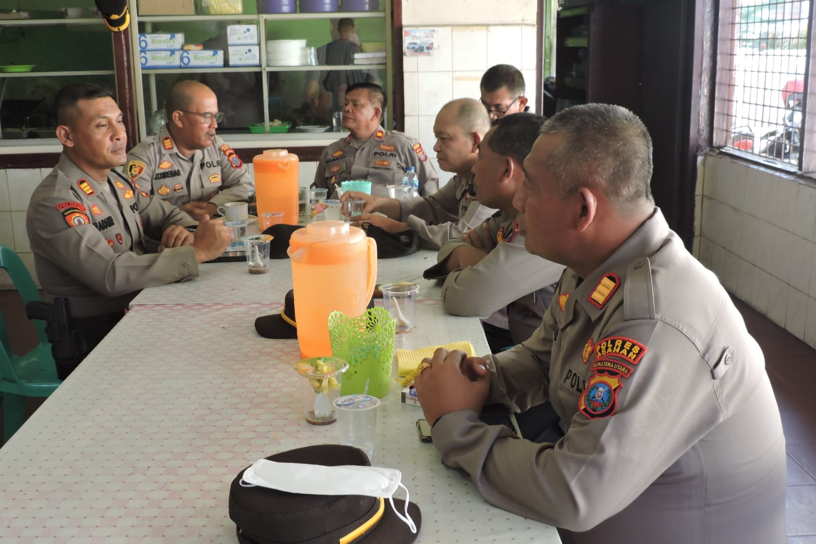 Gelar Coffe Morning, Kapolres Asahan Ingatkan Personel Untuk Tidak Terlibat Perjudian maupun Narkoba