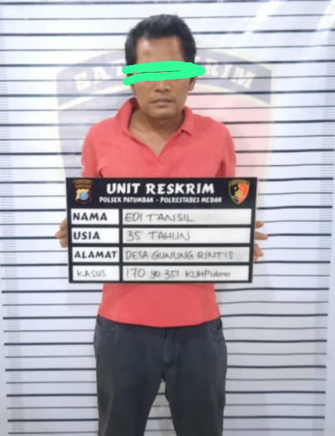 Salah Satu Pelaku Pembacok Jari Tangan Korbanya Putus Ditangkap Polsek Patumbak & Pelaku Lainnya Masih DPO