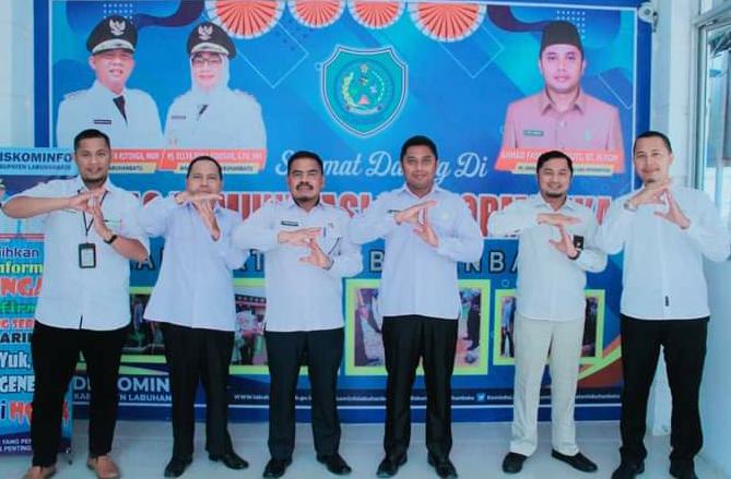 Pemkab Labuhanbatu Melalui Diskominfo Terima Kunjungan dari BPS Membahas Reksosek 2022