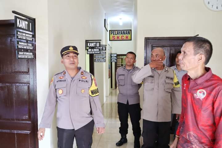 Wakapolres Padangsidimpuan Monitoring di Kantor Polsubsektor Padangsidimpuan Selatan
