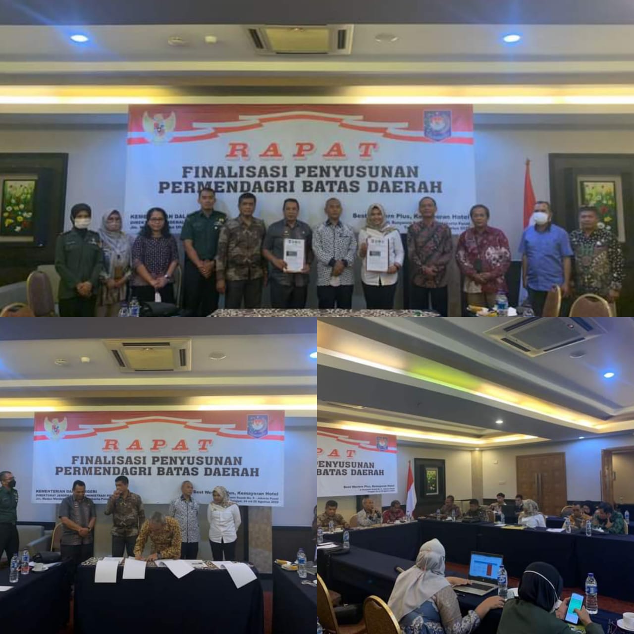 Wabup Madina Hadiri Rapat Finalisasi Batas Daerah
