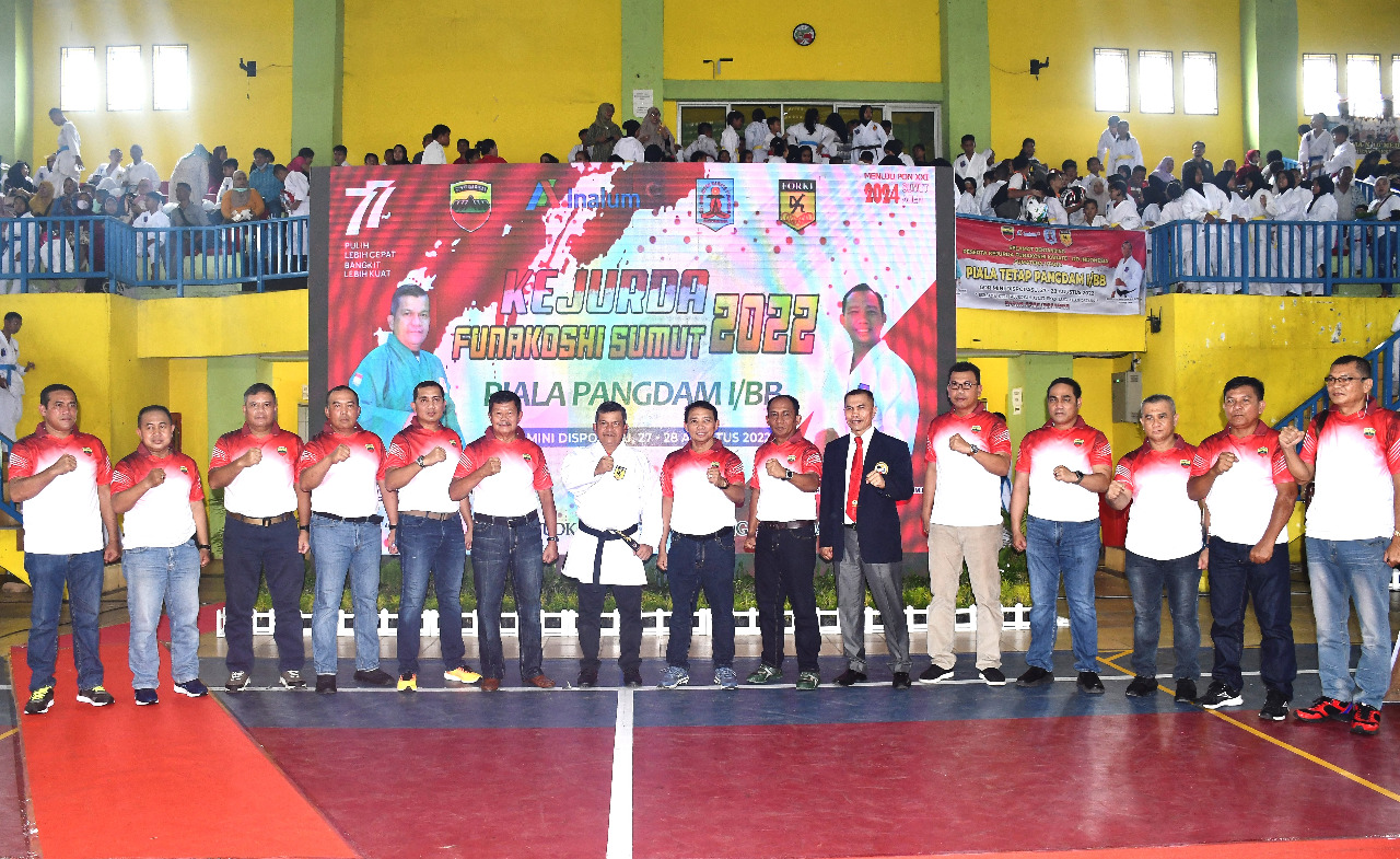 Pangdam I/BB Buka Kejurda Funakoshi Karate-Do tingkat pelajar se Sumatera utara Piala tetap Pangdam I/BB