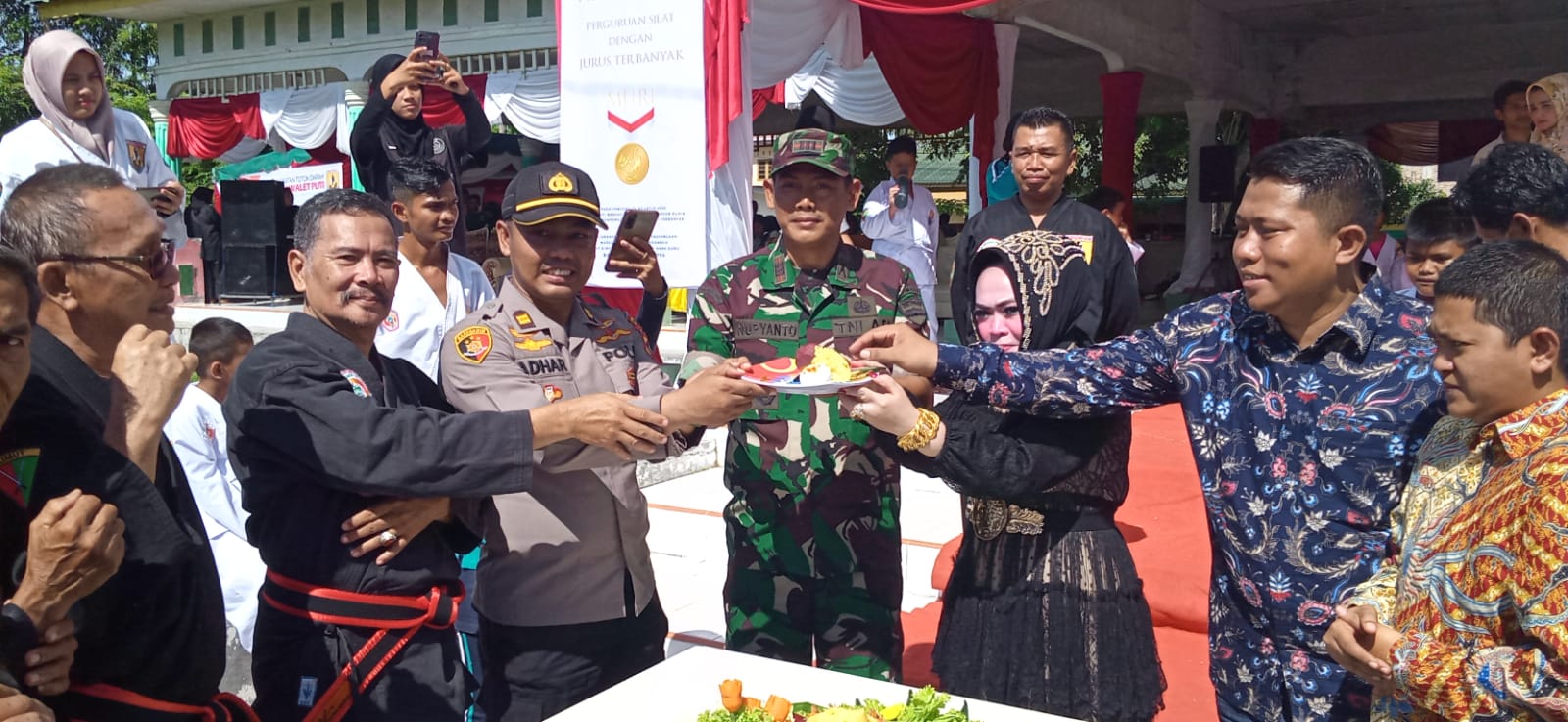 Kasiwas Polres Asahan Hadiri Undangan Upacara Hari Ulang Tahun Perguruan Pencak Silat Walet Puti ke 52