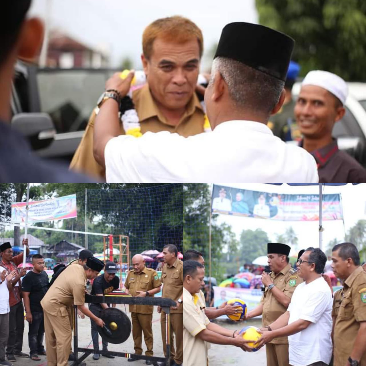 Bupati Madina Buka Turnamen Volly Ball Bupati Cup Tahun 2022, Turnamen Memiliki Banyak Efek Positif
