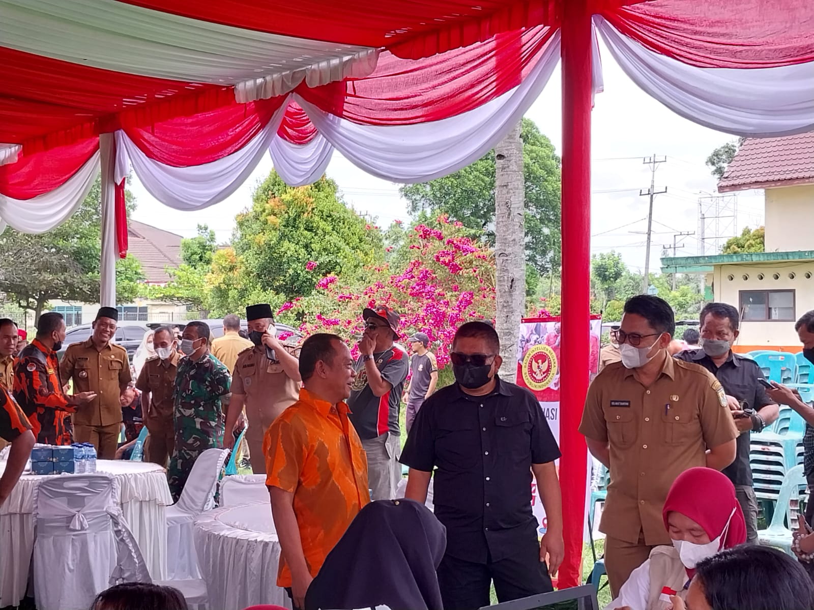 Pemkab Sergai Bersama BINDA Sumut dan Ormas PP Kolaborasi Gelar Vaksinasi