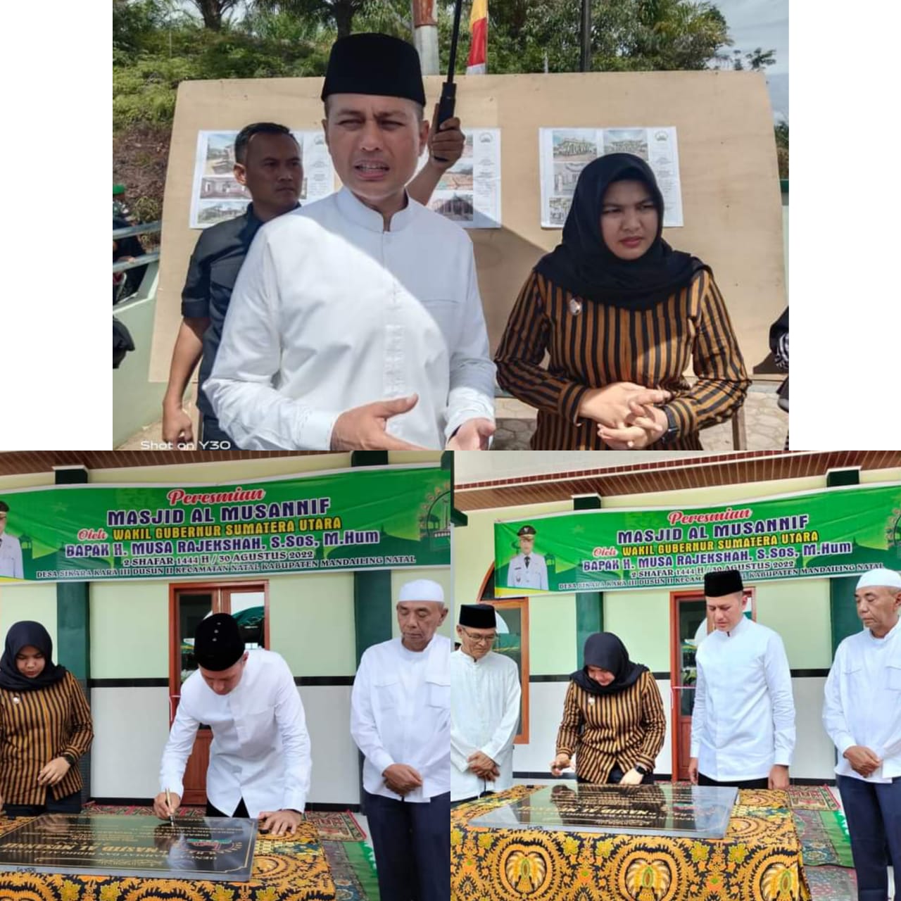 Wabup Madina Dampingi Wagubsu Resmikan Masjid Al Musannif di Desa Sikara-Kara III