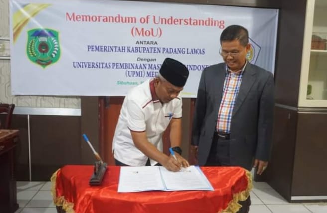 Pemkab Palas Tandatangani MoU Bersama UPMI Medan