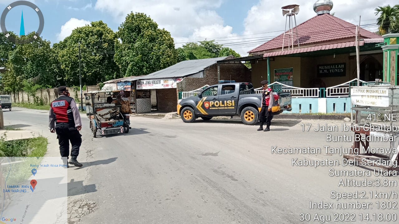 Cegah Aksi Premanisme Dan Pungli, Sat Samapta Polresta Deli Serdang Laksanakan Patroli Stasioner